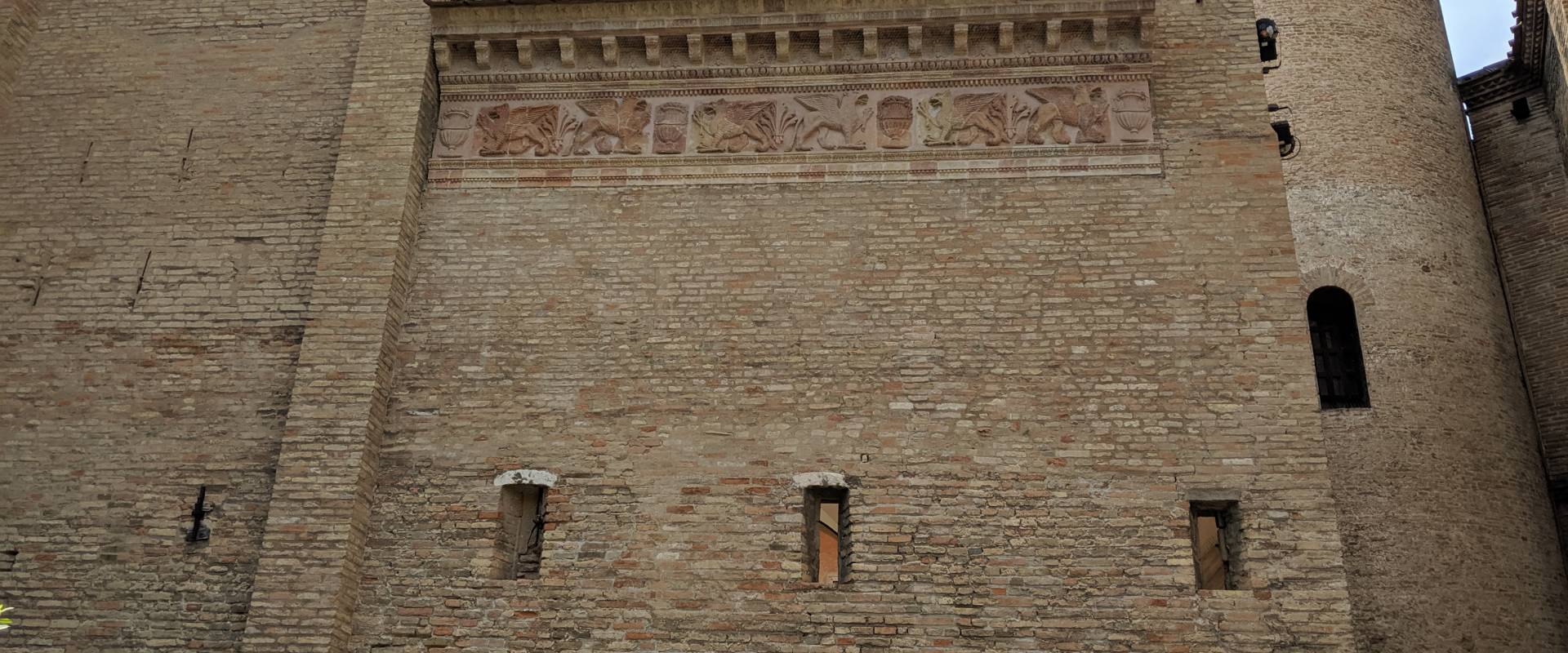 San Vitale Exterior Wall with Griffin Frieze photo by Conor Manley